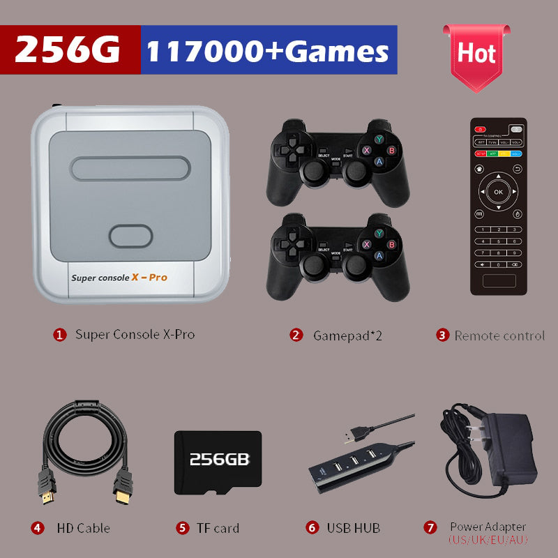 Retro Gaming Console, Super Console X Pro | WiFi, 4K, HD, TV, Classic Video Game