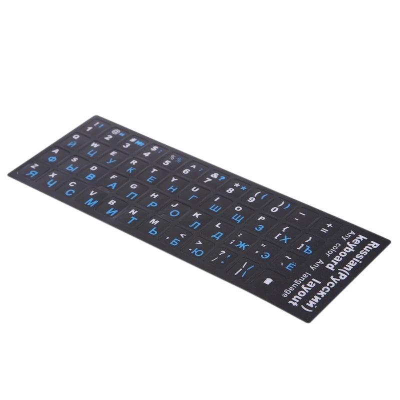 Russian Letters Keyboard Stickers Frosted PVC for Notebook Computer Desktop Keyboard Keypad Laptop