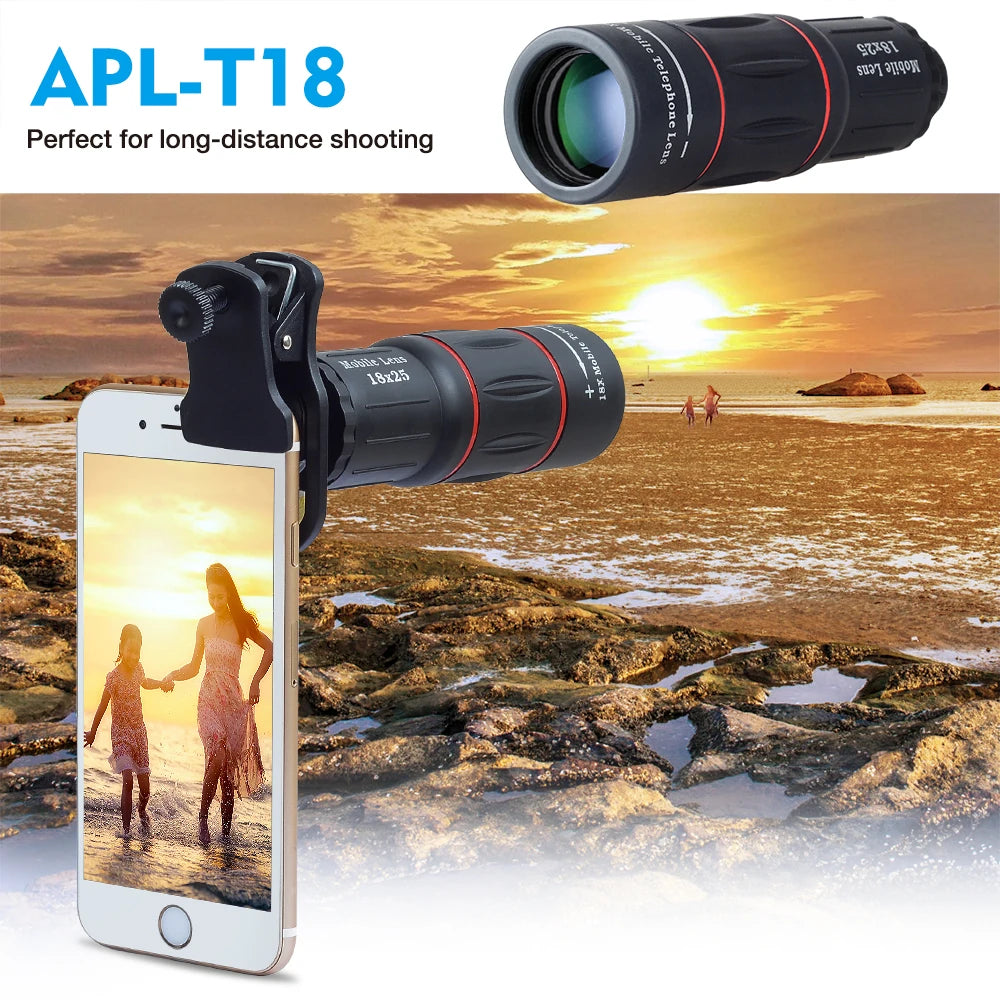 APEXEL 18X Telescope | Monocular, Zoom lens for Mobile Phone, camera lens