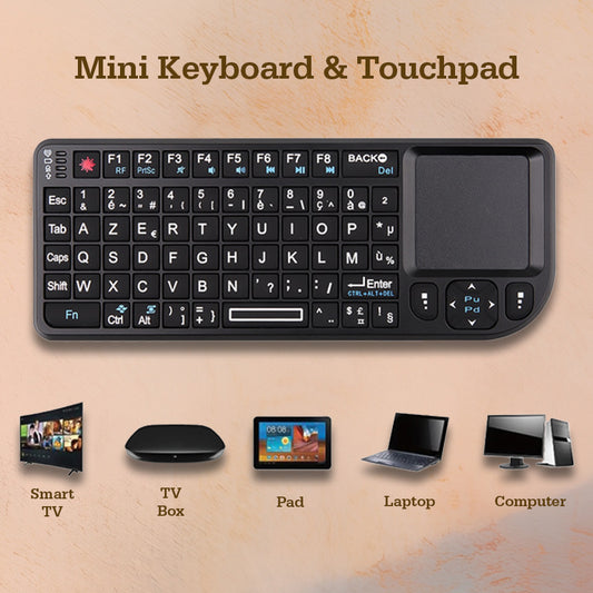 Kebidumei 3-in-1 Wireless Keyboard with Touchpad:Your All-in-One Solution