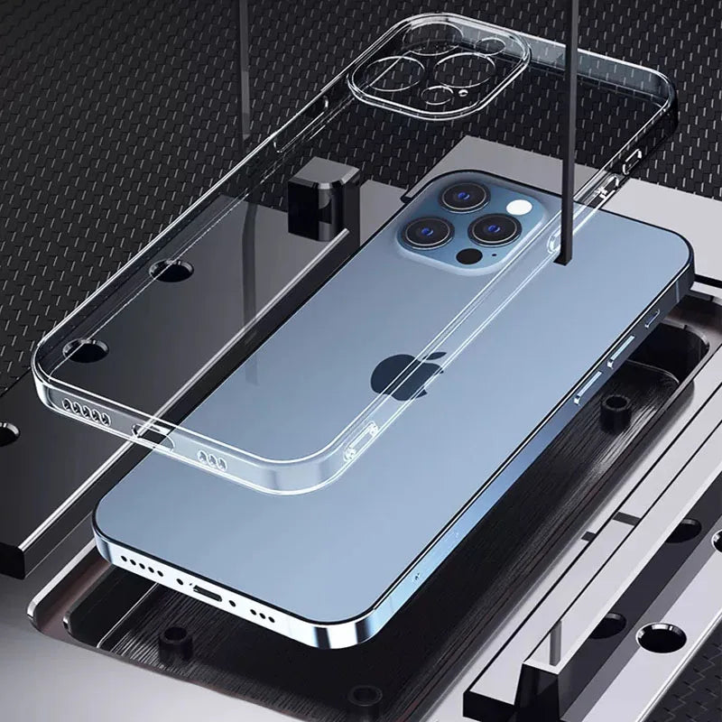 Clear Phone Case For iPhone 12 13 Pro Max Mini Silicone Soft Cover Case For iPhone 11 14 Pro XS Max XR X 8 7 15 Plus Back Cover