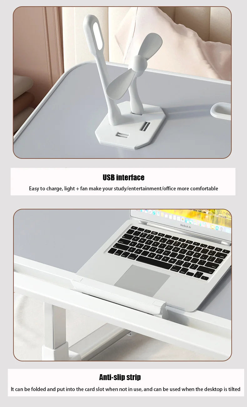 Foldable Laptop Desk for Bed | Adjustable & Portable, Laptop Riser, Laptop Stand