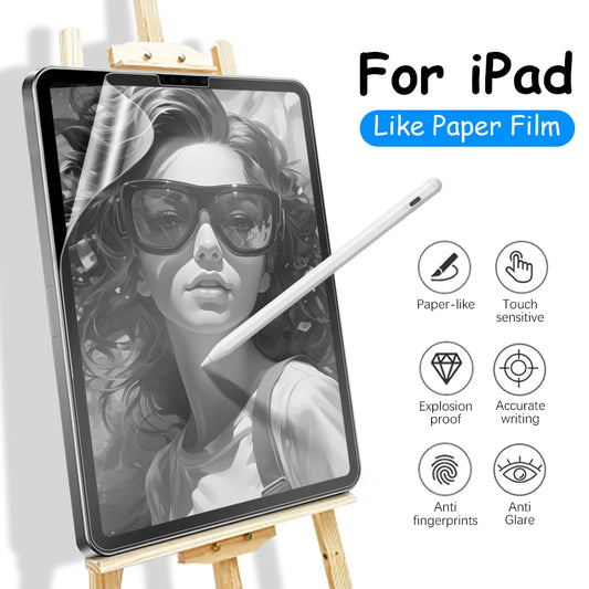 Matte Screen Protector For iPad Air 5 4 3 2 9.7 10.5 2021 Like Paper Film Pro 11 12.9 2022 10.2 8th 9 9th 10th Gen Mini 6 Write
