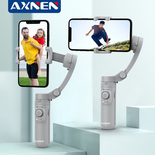 The Axnen HQ3 shown holding an iPhone in both portrait and landscape positions