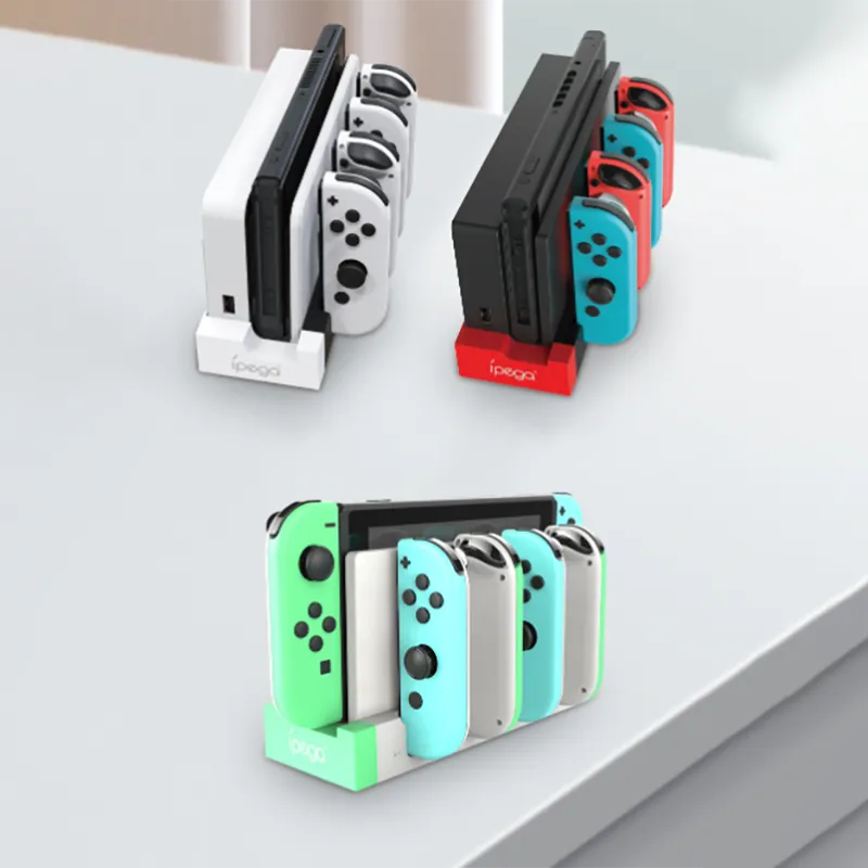 NEW COLOR Charger JoyCon for Nintendo Switch oled 4 in 1 Controller Dock Station Holder for Nintendo Switch Joy-Con Charging