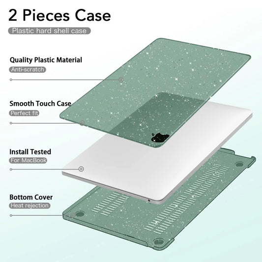 EGYAL for Macbook Air 15 M2 Case for Air 13.6 2022 Pro 13 inch Case for M1 Pro 14 16 Cover for M1 Air 13 A2337 Hard Shell