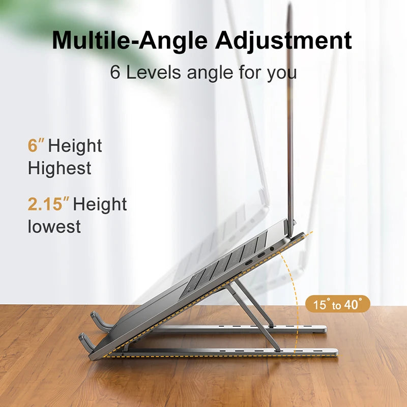 AMZWN Laptop Stand: Adjustable, Foldable, and Stable