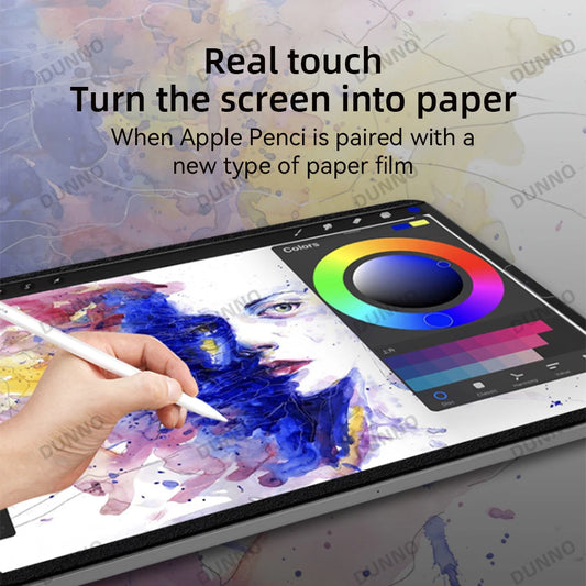 Paper Feel Screen Protector Film For iPad Pro 11 Air 4 5 10.9 10th 7/8/9th Generation Pro 12.9 Removable Magnetic Attraction