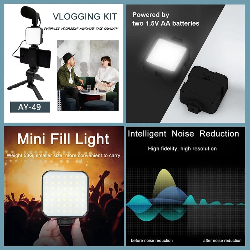 All-in-One Smartphone Video Kit, Vlog | Smartphone Gimbal, TikTok