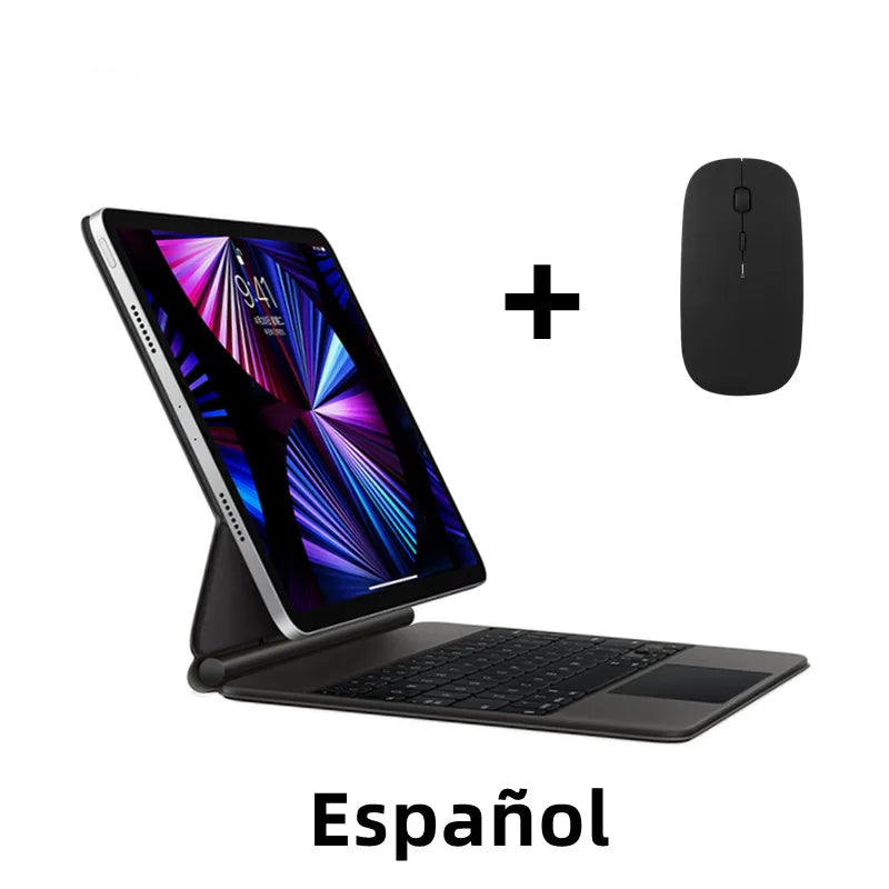 Magic Keyboard For iPad Pro 11 12.9 2022 10 10th Gen Air 5 4 Air5 Air4 Portuguese Spanish Korean Arabic German Smart Keyboard