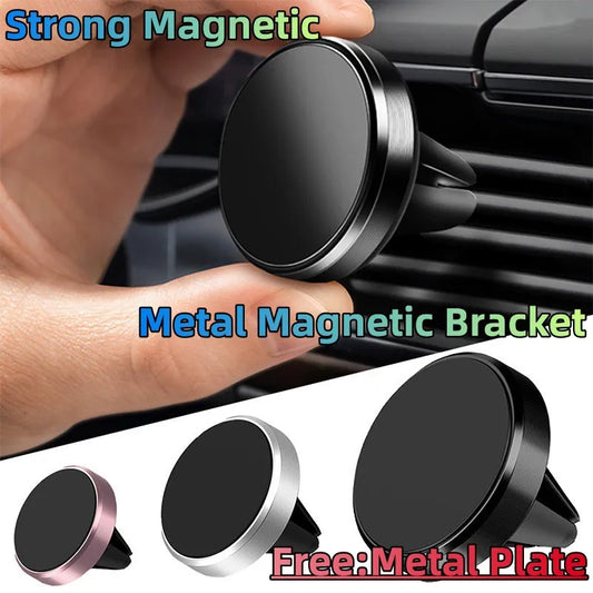 Air Vent Magnetic Car Phone Holder Magnet Smartphone Mobile Stand Cell GPS Support For iPhone 15 14 11 Xiaomi Mi Huawei Samsung