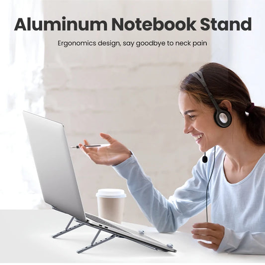 UGREEN Laptop Stand for MacBook | Ergonomic, Foldable, Aluminum, Durable