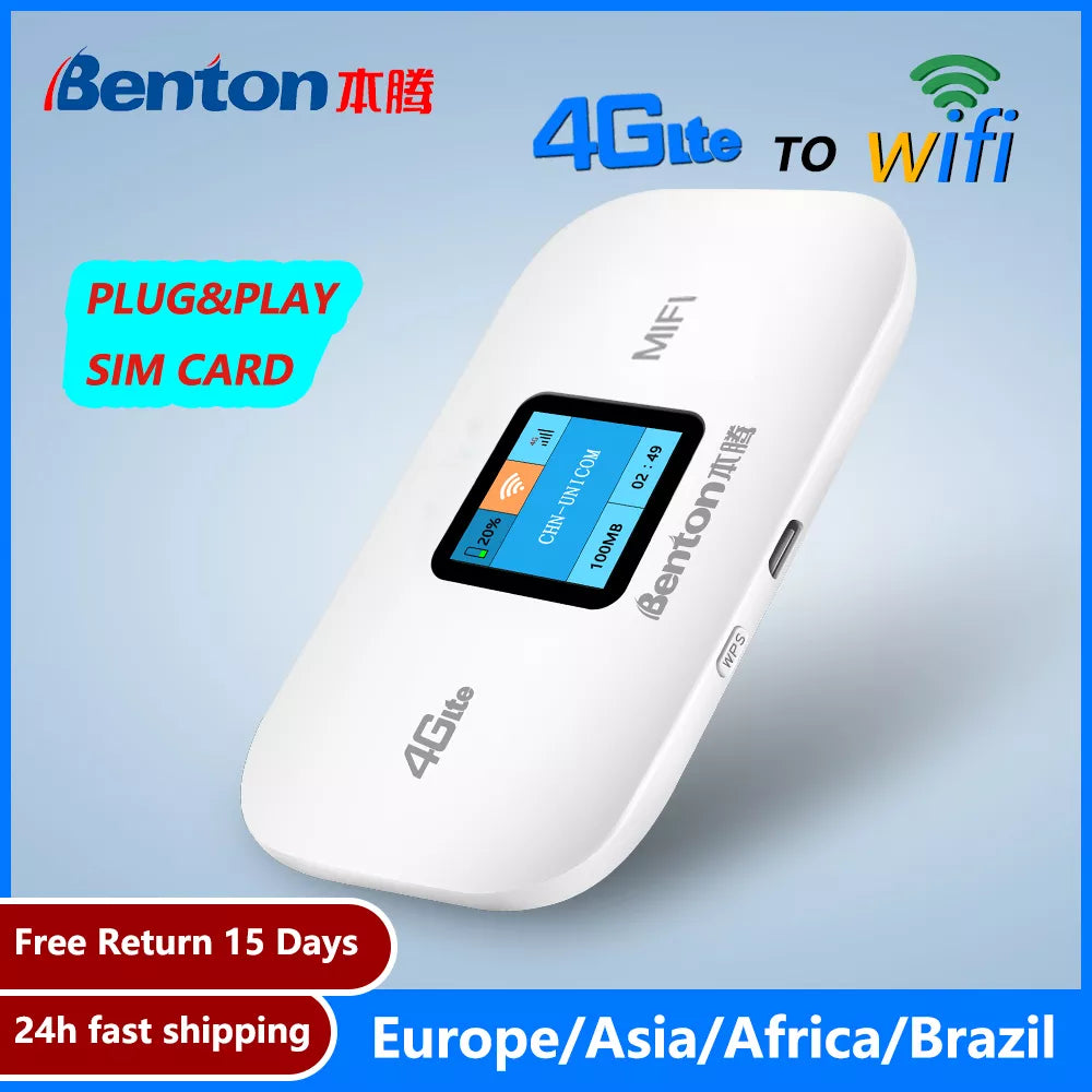 Benton M100 4G Wifi Router | Hotspot, Wireless, Pocket Wifi, Sim Card, Unlock