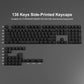 136 Womier's XVX Gradient Side-Printed Keycaps | MX Switch Mechanical Keyboard