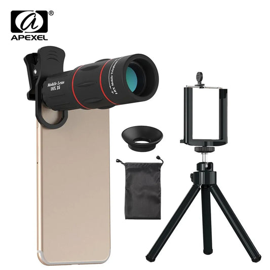 APEXEL 18X Telescope | Monocular, Zoom lens for Mobile Phone, camera lens