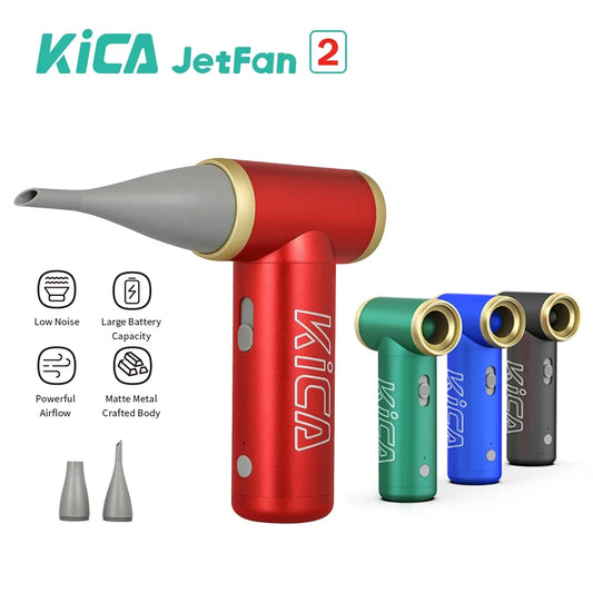 KICA Jetfan 2 Electric Air Blower Portable Turbo Fan Rechargeable Cordless Compressed Air Duster Cleaner for Computer jet fan 2