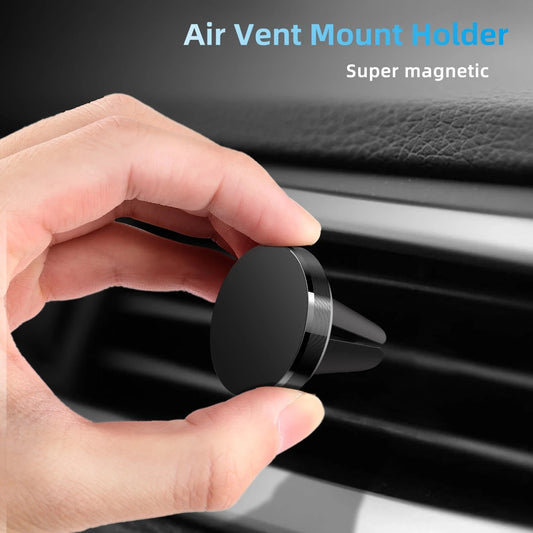 Air Vent Magnetic Car Phone Holder Magnet Smartphone Mobile Stand Cell GPS Support For iPhone 15 14 11 Xiaomi Mi Huawei Samsung