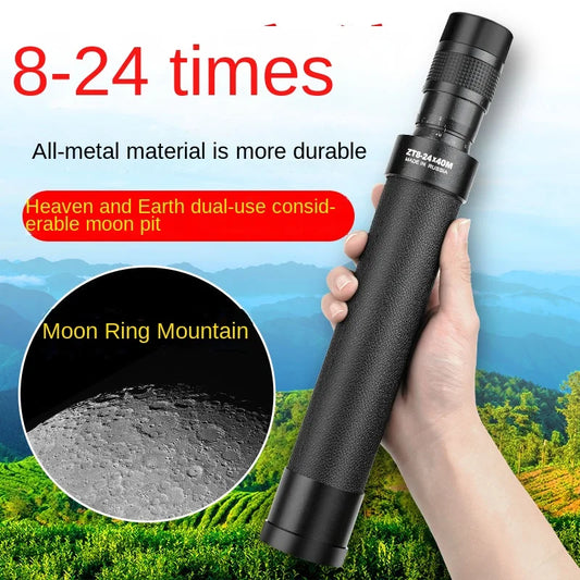 BAK4 Zoom Telescope Monocular Professional High Power Night Vision Russian Style Hunting Camping Equipment Astronomic Scope