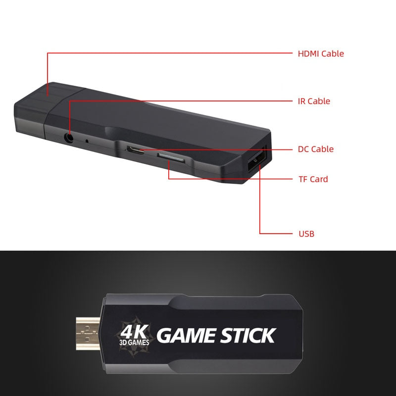 GD10 X2 Game Stick, Retro Video Game Console |40,000+ Games Built-in
