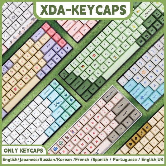 PBT Keycaps for Mechanical Keyboards | XDA Profile, ISO layout, MX keycaps