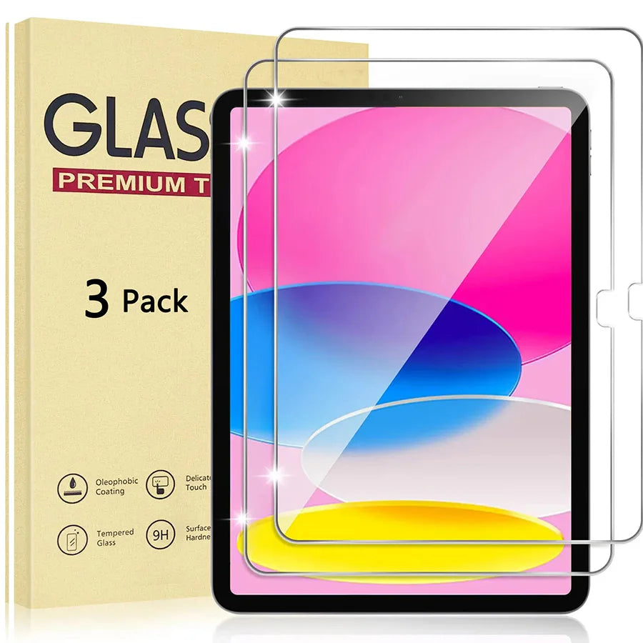 Tempered Glass for Apple iPad | 9.7 to 10.9-inch display Screen Protector (3 Pack)