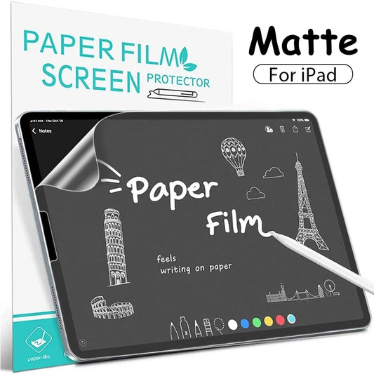 Like Paper Film Screen Protector For Ipad Pro 12.9 12 9 11 2022 Air 4 5 3 10th 9th 9 8th 7th Generation Mini 6 Matte Film Writer