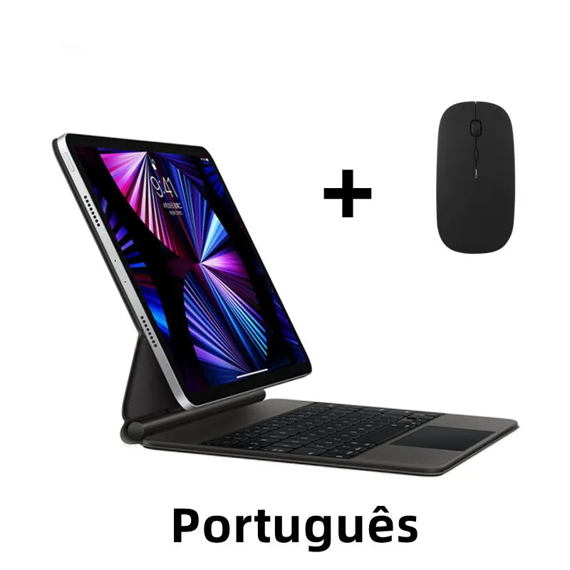 Magic Keyboard For iPad Pro 11 12.9 2022 10 10th Gen Air 5 4 Air5 Air4 Portuguese Spanish Korean Arabic German Smart Keyboard