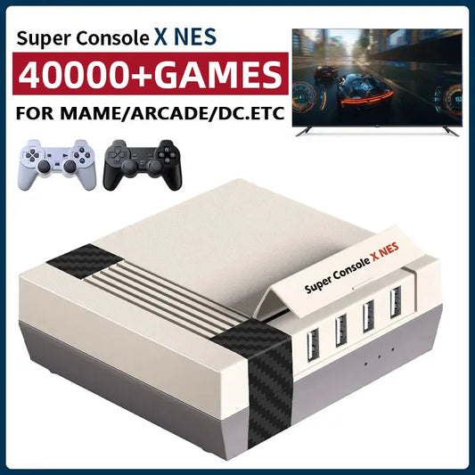 Retro Super Console X NES Video Game Console HD Output Built-in 40000 Retro Games 60 Emulators For MAME/SNES/NES/ARCADE