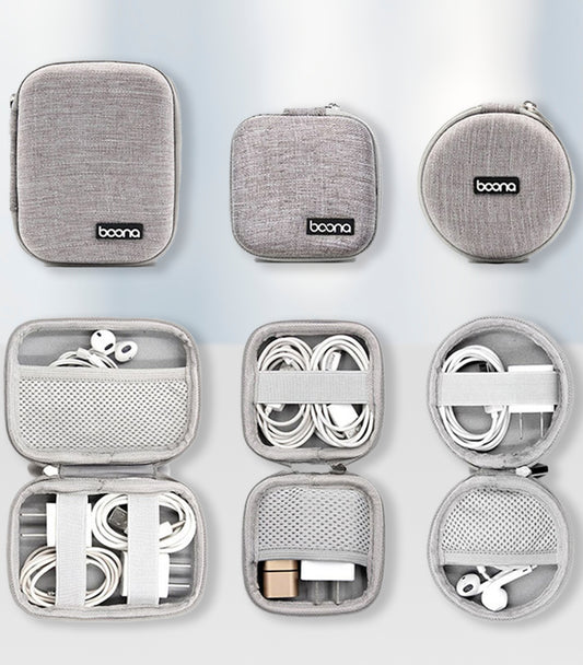 Storage pouch case organizer for Cables | Earphones, Adapter, Tech Pouch