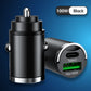 Mini 100W USB Car Charger Type C QC3.0 PD Car Chargers Fast Charging Car Phone Charger Adapter For iphone Samsung Huawei Xiaomi