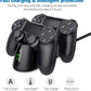 BEBONCOOL PS4 Controller Charger | DualShock, Dock Station, PS4 Pro/Slim consoles