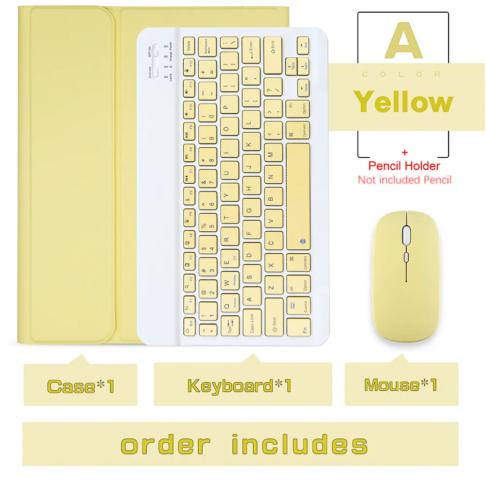 All in one iPad Case with Magic Keyboard and Mouse | Wireless Keyboard