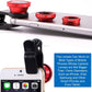 Portable 3 In 1 Clip-On Lens, Smartphone, Tablet | Wide Angle, Macro, Fisheye