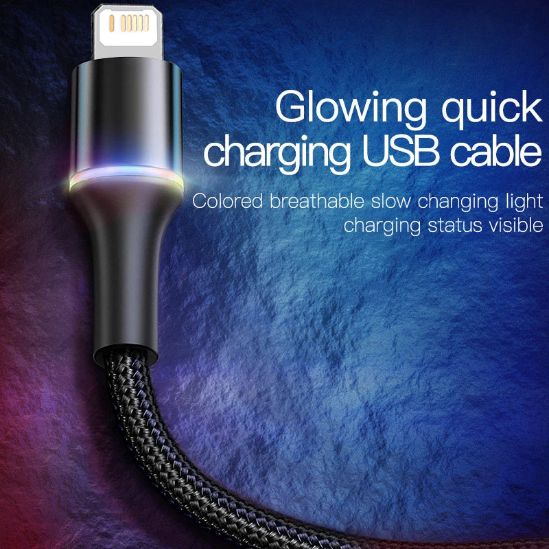 Baseus Fast Charging Cable for iPhone | USB to iOS, Lighting, Data Cable, Data Cord