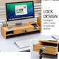 Monitor Riser Storage Rack | Desk organizer, Ergonomic Design, Space-Saving