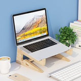 Oyixinger Wood Laptop Stand for Desk & Bed