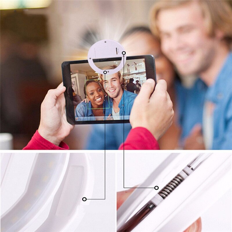 LED Phones selfie light ring, Selfie Light Lamp | Flash for Phone (any device)