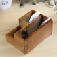 Retro Wooden Desktop Storage Box | retro style storage multifunctional