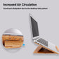 Bamboo Laptop Table - Portable, Adjustable & Sturdy - iCozzier