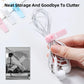 Phone Cable Organizer Earphone Clip Charger Cord Management 3 Hole Line Storge Holder Clips Data Line Bobbin Winder Straps