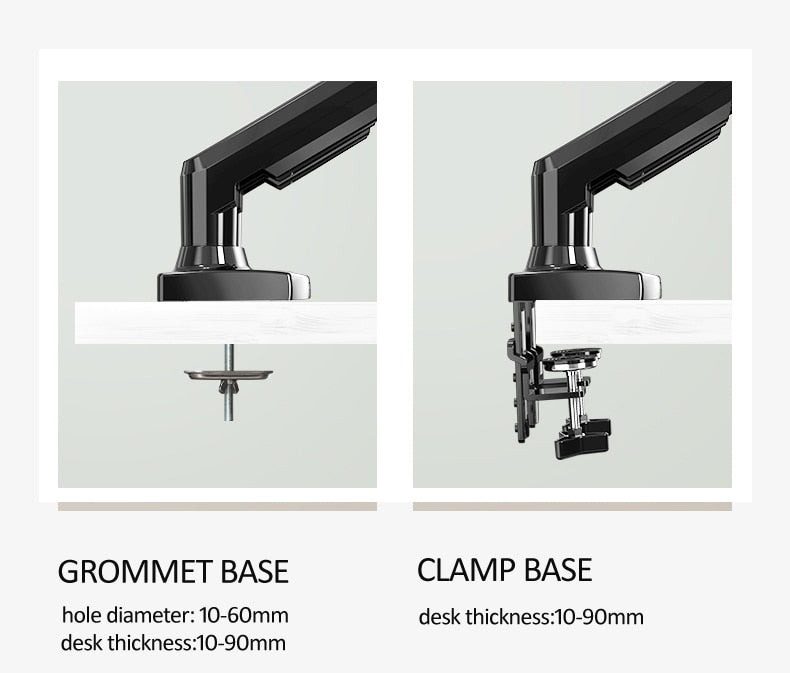 Dual Arm Monitor and Laptop Mount - Ergonomic Desk Stand