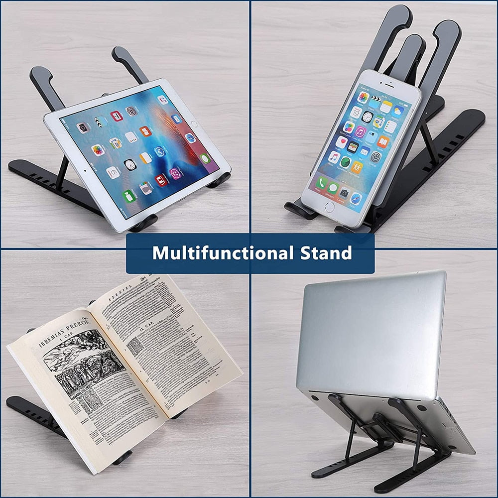 Adjustable Foldable Laptop Stand for Desk | Ergonomic Laptop Riser