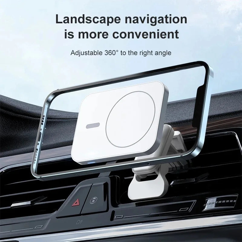 Wireless Chargers 100W Magnetic Car Phone Holder Car Air Vent Stand Phone Holder Fast Charging Station For iPhone15 14 13 12 11