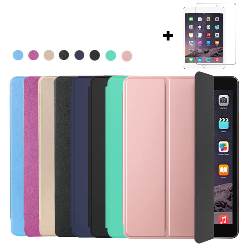 Smart Case for iPad 9.7 2018 2017 Fundas Magnetic Pu Leather Stand Cover for iPad 10.2 5th 6th Air 1 2 3 4 5 7 8 9 10 Generation