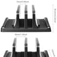 Dual-Slot Adjustable Vertical Laptop Stand ABS Plastic 4in1 Design Space-Saving for MacBook Chromebook Surface HP Dell Book iPad