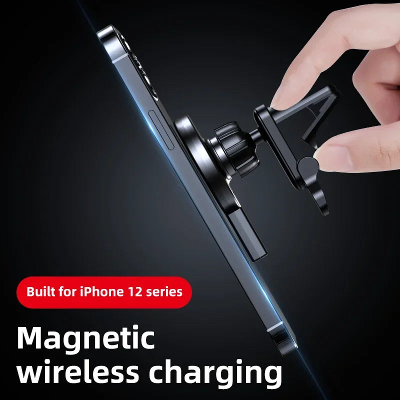 Wireless Chargers 100W Magnetic Car Phone Holder Car Air Vent Stand Phone Holder Fast Charging Station For iPhone15 14 13 12 11