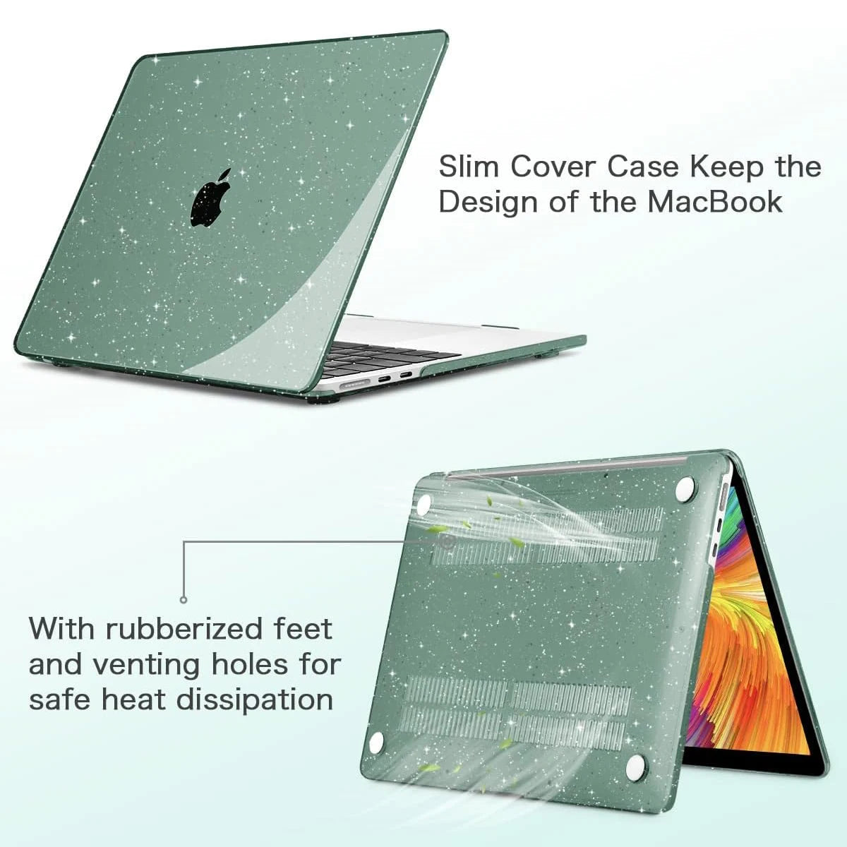 EGYAL for Macbook Air 15 M2 Case for Air 13.6 2022 Pro 13 inch Case for M1 Pro 14 16 Cover for M1 Air 13 A2337 Hard Shell