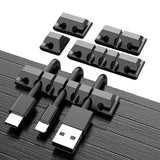 Silicone Cable Holder Clips | Cable Management, Cord Organizer, Adhesive Clip