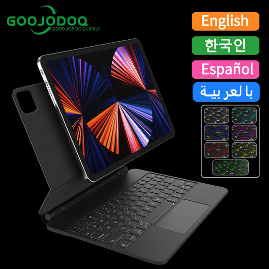 iPad Keyboard Case | GOOJODOQ GK03 | Trackpad, Backlight, Laptop-Like