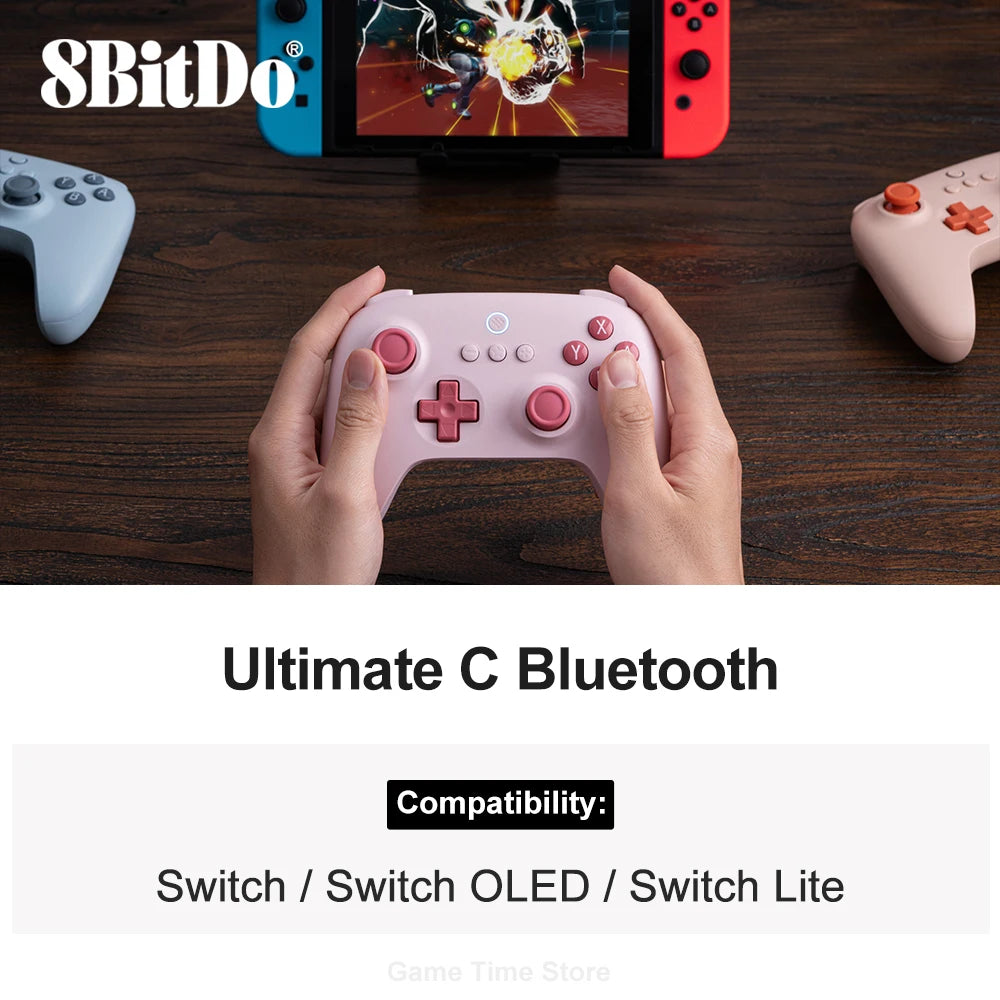 8bitdo Ultimate C Bluetooth Gamepad | Wireless Gaming Controller, Rumble Vibration